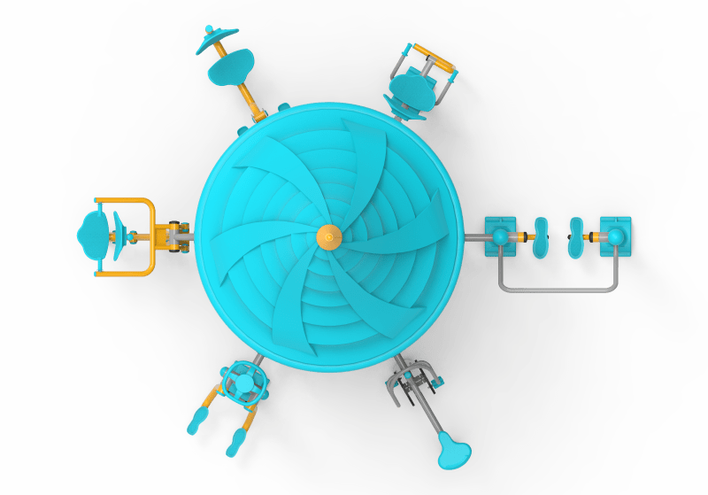 Double Çatılı Fitness Aletleri D-FD-400 | Dış Mekan Spor Aletleri | Erse Kent Mobilyaları